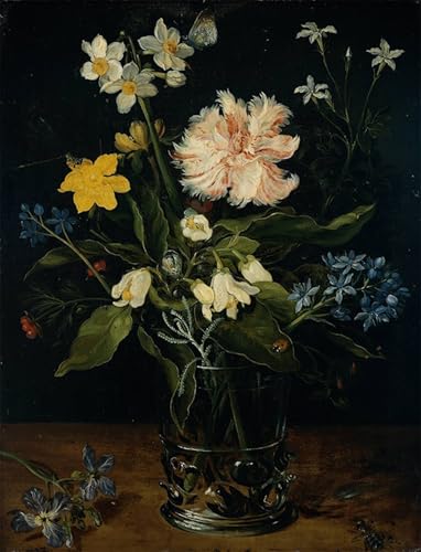 Toile fleurs Jan l'Ancien Brueghel affiche décoration murale
