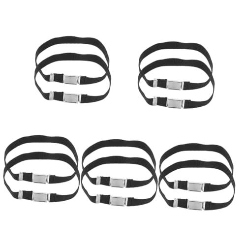 BESPORTBLE 10pcs Elastic Waist Belt for and Comfortable Buckle Design for and for School Uniforms and Everyday Wear