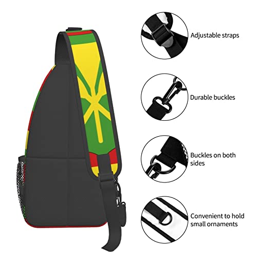 Mochila Bandolera Negra Unisex Compacta y Resistente miniatura 6