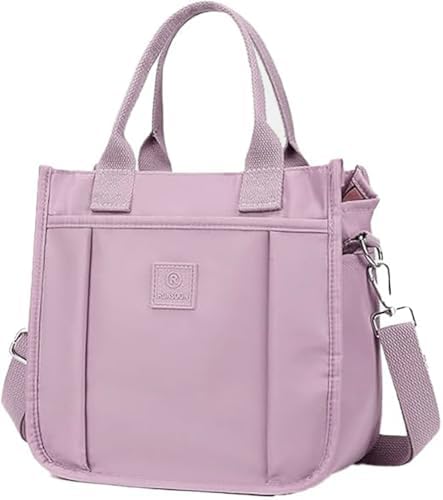 Small Tote Bag with Zipper Tote Bag for Women Nylon Satchel Hobo Bag Messenger Bag image 5