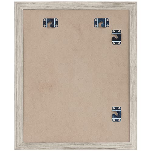 Image of Americanflat Kids Artwork Frame Changeable (Driftwood) - Magnetic Door Holds 100 Art Pieces - 8.5x11 Letter Size Display with Mat or 10x12.5 Without Mat - My Mini Masterpiece (Pack of 8)