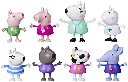 Peppa Pig Dr. Polar Bear Calls On Peppa and Friends Figure Pack Preschool Toy, Includes 8 Figures, for Ages 3 and Up (Amazon Exclusive)