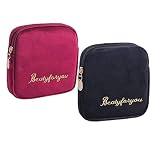 Fanny 2 Stücke Damenbinde Tasche Tampons Sammeln Taschen,Stillkissen, Slipeinlagen, Damenbinden und Makeup Pads (Mehrfarbig C)