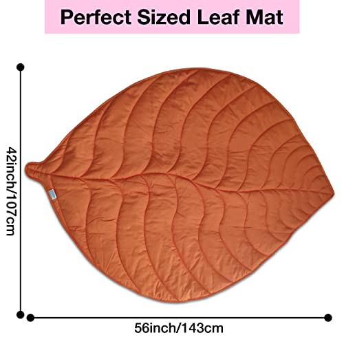 Baby Mat For Floor, Baby Play Mats For Floor, Tummy Time Mat, 100% Cotton Premium Leaf Mat, Baby Floor Mats For Crawling, Play Mat For Baby, Tummy Time Pillow, Machine Washable, Portable, And Compact #TOP2