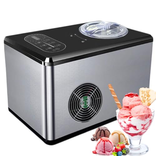 Máquina para Hacer Helados doméstica, automática, Comercial, de Acero Inoxidable, con Pantalla LCD, 3 Modos, para sorbetes y Batidos.