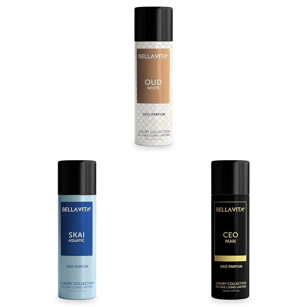 Bella Vita Luxury Woody Body Parfum Deo Spray Combo Pack Of 3 X 150 Ml, No Gas Long Lasting Premium Fragrance Deodorant With Tonka For Unisex, Orange, Bergamot And Lavender-image-6
