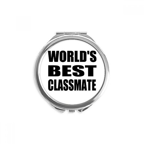 Miroir de poche rond pour maquillage de la saison des diplômes, accessoire portable multicolore
