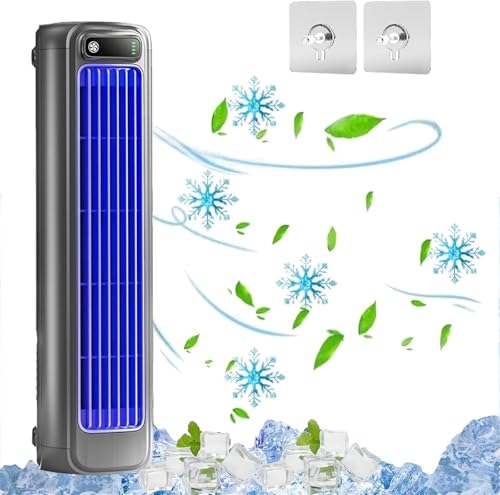 MINHUANG Serum Cooling Ace Shirem Cooling Ace Libiyi Yodaer ChillTop Cooling Ace 3 Geschwindigkeiten USB-Aufladung Tragbarer AC-Klimaanlage blattloser Ventilator für Schlafzimmer/Büro/Küche
