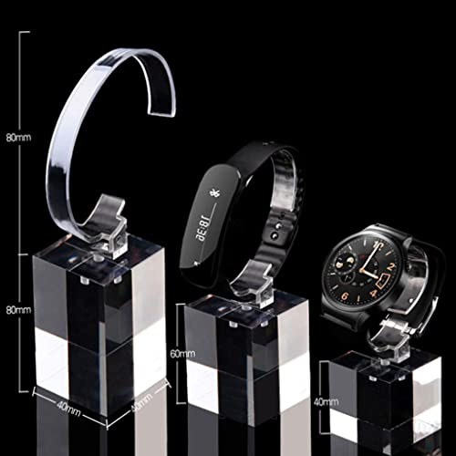 Présentoir montre acrylique transparent pour support bracelet - 4