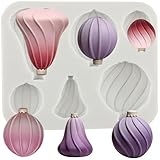 MINFEIDMS Ballon-Silikonformen, Luftballon-Fondantformen für Babyparty, Zucker, Kuchen, Dekoration, Cupcake-Topper, Süßigkeiten, Schokolade, Gummipaste, Polymerton