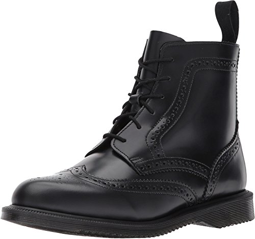 Dr. Martens Women's Delphine Fashion Boot, Black Polished Smooth, 7