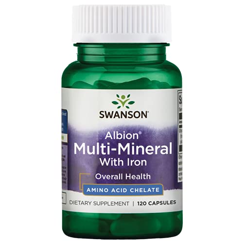 Swanson Albion Chelated Multi-Mineral Glycinate 120 Capsules