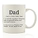 Dad Definition Funny Coffee Mug 11 oz - Top Birthday Gifts For Dad - Gift For Him, Men - Perfect Novelty Christmas or Father's Day Present Idea For Father from Son or Daughter