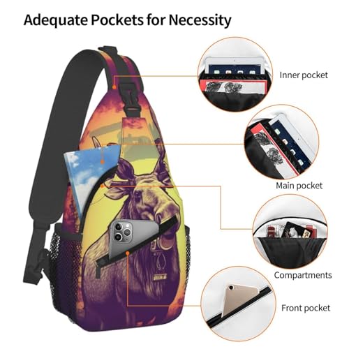Bolso cruzado para hombre mochila bandolera multiusos miniatura 4