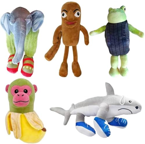 5 Pcs Brainrot Plush Toy, 10.5 inch Tralalero Tralala Plush