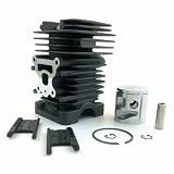 Alanmoship Kit cilindro di ricambio per Partner 842 840 742 per mcculloch 742 842 per poulan Motosega Motore Accessorio 41mm Alesaggio Modello 530 07 18-84 Manutenzione Giardino