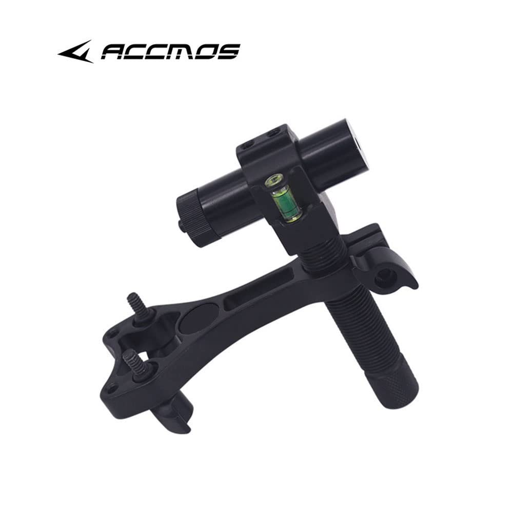 ACCMOS Compoundbogen Laservisier Aluminium Bogensport Zentrum Laser Aligner mit 360 Grad Rotierender Kopf und Körper, Jagd und Schießübungen Bogenzubehör