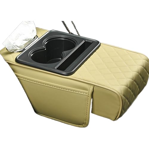 Cuscino per console centrale - imbottito per braccioli per la conservazione del braccio comoda copertura per con tasche accessori per il riposo auto e lorganizzazione della