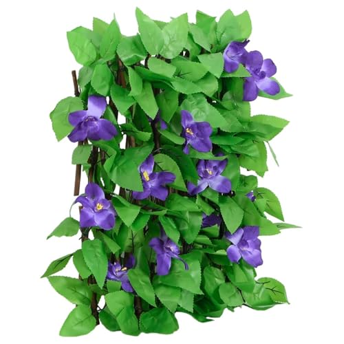 Gecheer Cerca Artificial de Hiedra Verde para Privacidad y Decoración de Jardín - 5 Piezas, Expandible 40-180 cm
