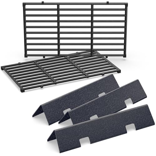 7635 Flavorizer Bars & 7637 Grill Grates for Weber GS4 Spirit II 200 Series Replacement Parts for Weber Spirit & Spirit II E-210 E-220 S-210 with Front Controls 15.3 Flavorizer Bars & 17.5 Grates