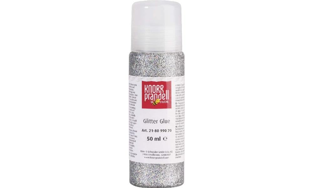 Knorr Prandell 218099070 Glitter Glue 50 ml Silver Rainbow