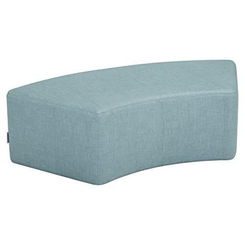 Learniture Structured S-Curve 12" H Stool -Flexible Modular Collaborative Soft Seating for Office, Home, Lounge and School Classrooms with Durable Frame Cover