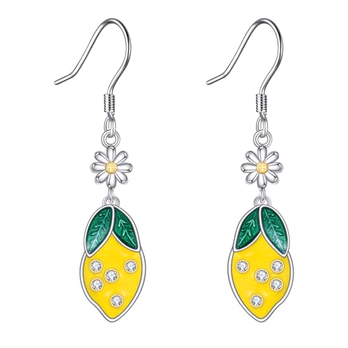 Boucles d'oreilles citrons argent pour illuminer vos tenues d'été