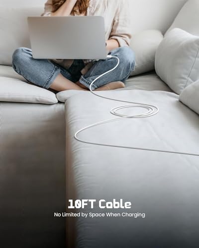 Image of USB C Charging Cable for 3, 140W Fast Charging Nylon Woven TYPE C to Cable Compatible with MacBook Air (15-inch, M2, 2023), MacBook Air 13-inch,Pro 14 /16-inch (MG-3 TO USB C Cable-2M)