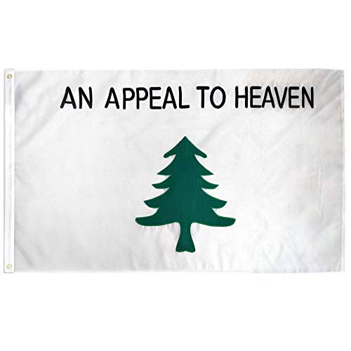 Flags Imp Emb Embroidered Liberty Tree 3x5ft Flag, Sewn