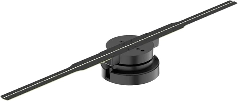 42cm 3D Hologram Display Fan, Two Blades Led Light 3d Holographic Display Naked Eye Stereo High Brightness