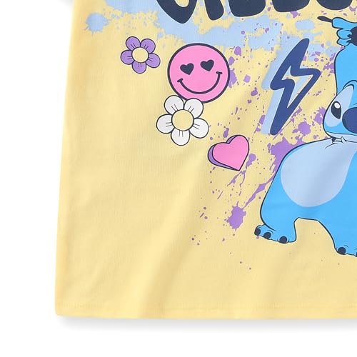 Image of Disney Lilo & Stitch Girls Short Sleeve T-Shirt and Legging Pants Set for Big Kids