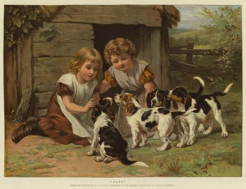 Imagen de lienzo para decoraciones del hogar con cuadro pintura murales decor de cachorros 60x90