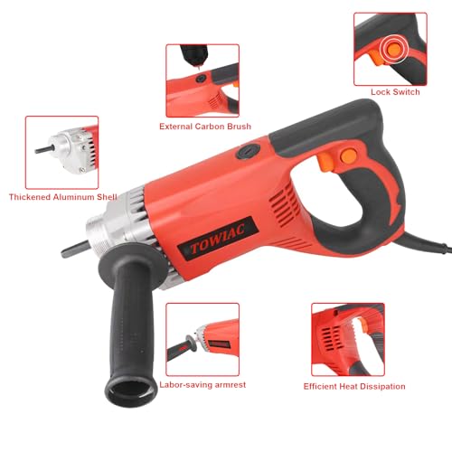 1300W Electric Concrete Vibrator, Hand Held Power Concrete Vibrators Cement Bubble Remover,13000 VPM With 4.9 Ft Long Copper Rod Concrete Tools - Image 2