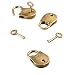 Produktbild Leoboone 3 Teile/satz Antike Bronze Überzogene Chinesischen Stil Vintage Vorhängeschloss Schmuck Brust Box Notebook Lock Gepäck Gürtel Vorhängeschloss mit Schlüssel