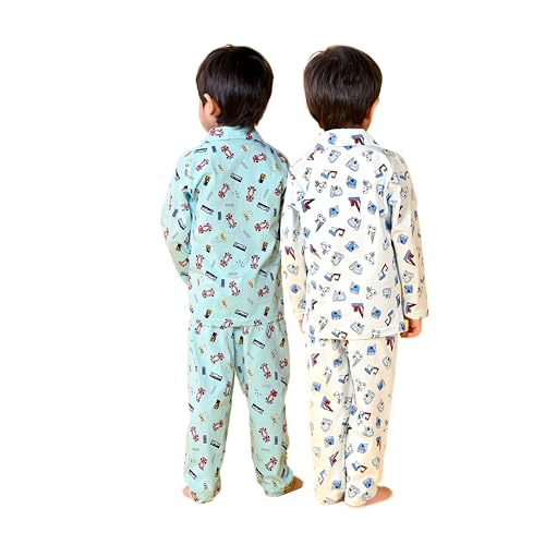 Image of Jam & Sugar Boys Cotton Printed Night Suit Set
