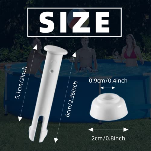 mzoLife 24PCS Plastic Pool Joint Pins and Rubber Seals - Image 3