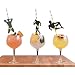 Bachelorette Party Decorations Straws I 24 PACK Stripper Pole Dancer Straw I Black and Gold Glitter Confetti PreGlued I Bridal Shower Supplies Crazy Silly Drinking Games (Gold : Black: White, 24)