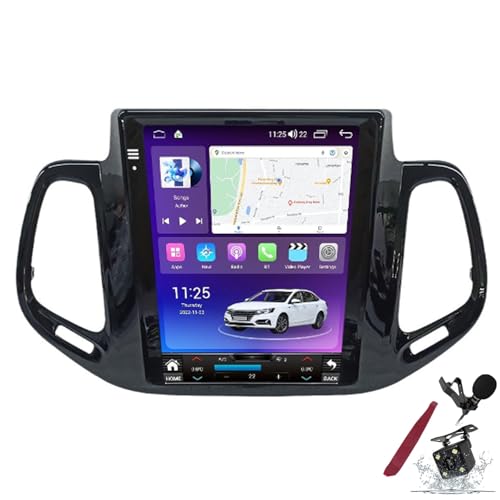 Autoradio Android 15 Qualcomm fluide avec CarPlay sans fil pour GPS Jeep Compass M120s