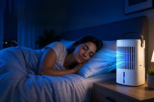 Mobiele Airco Zonder Afvoer - Mobiele Airco Zonder Slang - Compact En Zuinig - Ideaal Voor Koeling In Slaapkamers Of Kleine Kantoren