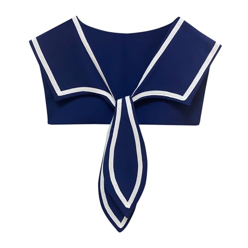 Sailor Collar for Women Top Cute False Collar Lady Fashion Shawl for Girl