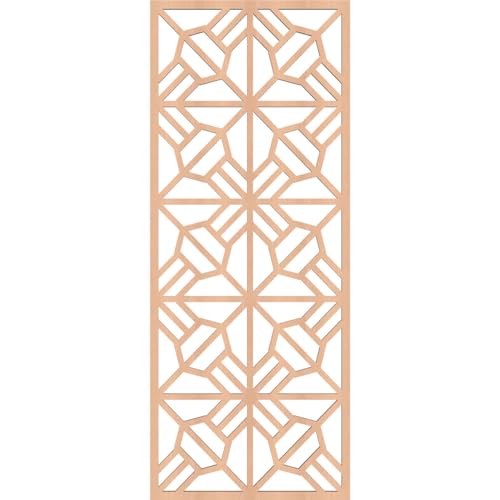 Image of 15 3 /8 inchW x 39 3 /8 inchH x 3 /8 inchT Auburn Decorative Fretwork Wood Wall Panels, Alder
