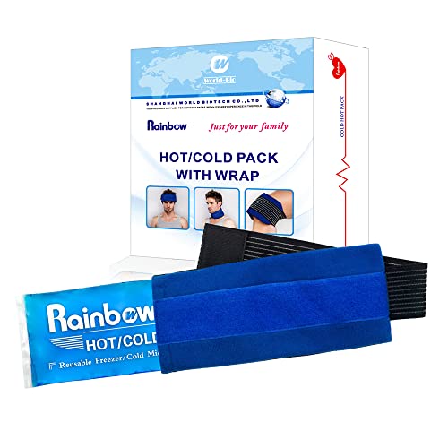 Reusable Ice Gel Pack For Injuries, Soft Cold Pack Ice Wrap Hot Cold Compress Alleviate Inflammation Joint Pain Muscle Soreness, Flexible & Adjustable For Shoulder Elbow Foot Ankle Knee Wrist Leg Neck #TOP1