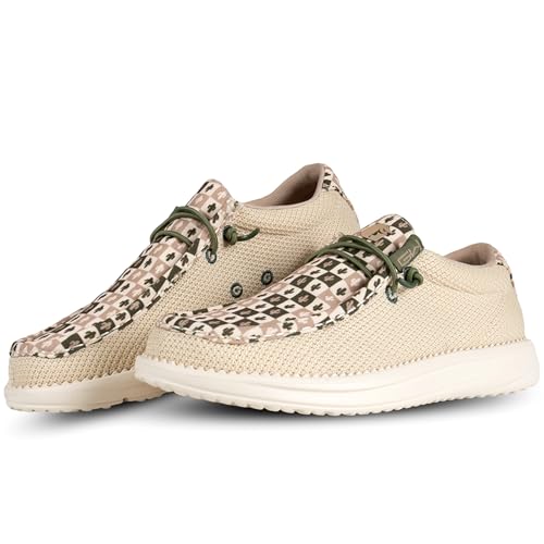 Image of Gator Waders Womens Camp Shoes - Breathable Slip-On Loafers - Elastic Laces - Ultralight All Day Cushioning - Fitted Feel