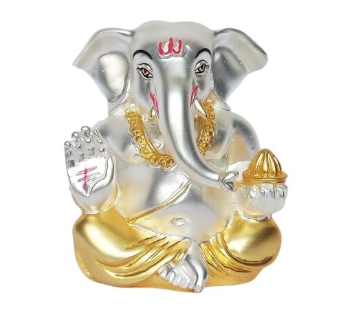 Ganapati Ganesh Murti statuette céramique indienne idole éléphant D-7