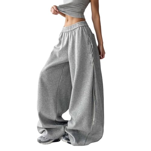 Pantalon jogger femme Y2K streetwear vintage automne F507