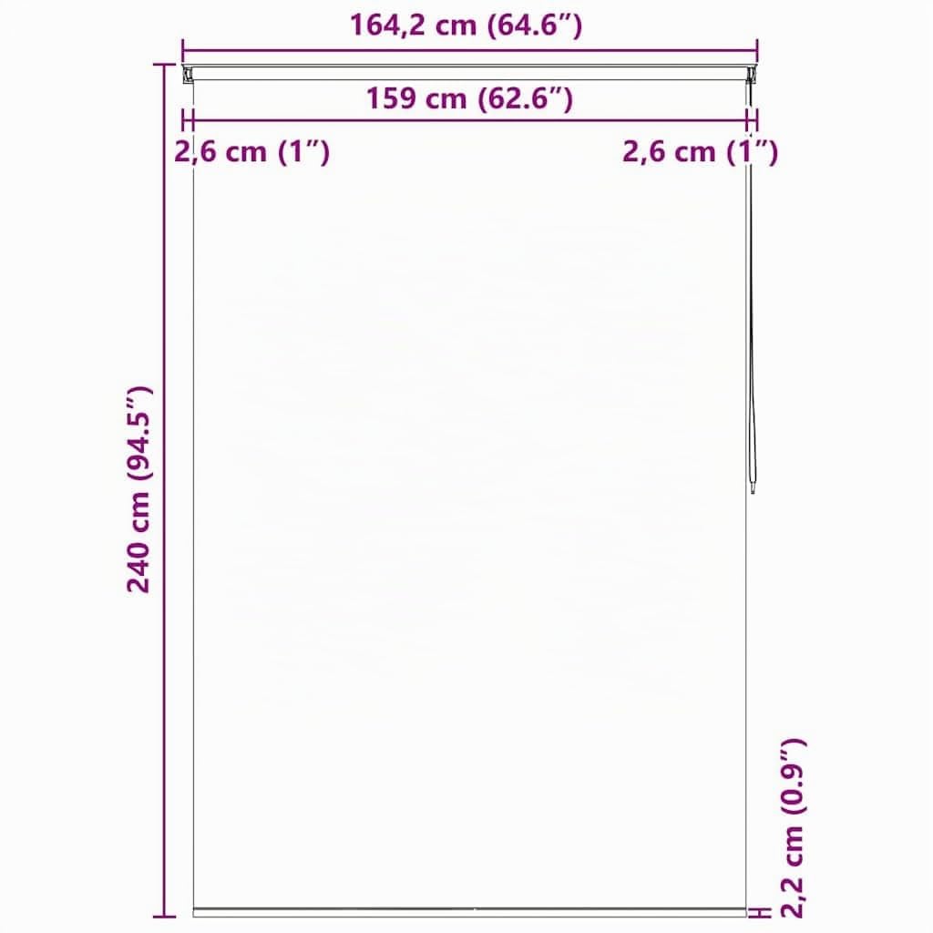 vidaXL Tenda a Rullo per Doccia 160x240 cm Stella Marina