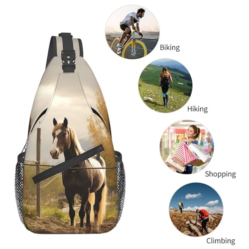 Mochila bandolera pequeña para senderismo unisex miniatura 6