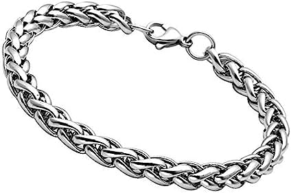 Fashion Frill Stylish Bracelet For Men Stainless Steel Silver Chain Bracelet For Men Boys Men's Bracelets Jewellery