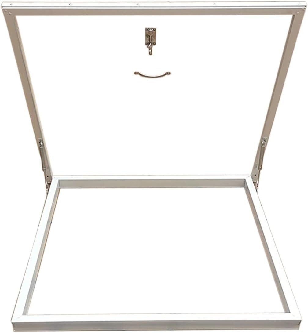VUIKLCty Aluminum Alloy Flat Roof Skylight Window, Waterproof Attic Skylight Cover(95 * 95cm)