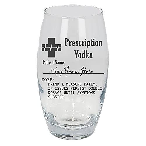 Always Looking Good Personalised Engraved Vodka Highball Glass Prescription Vodka Novelty Funny Birthday Gift (Empty Glass Large Tondo)